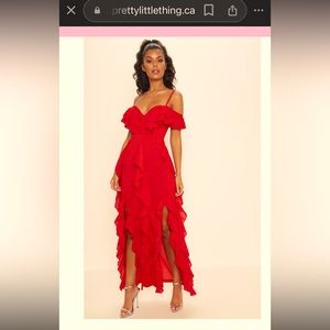 BNWT Sz 10 Red Chiffon Dress